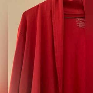 LL Bean Pima Cotton Open Cardigan